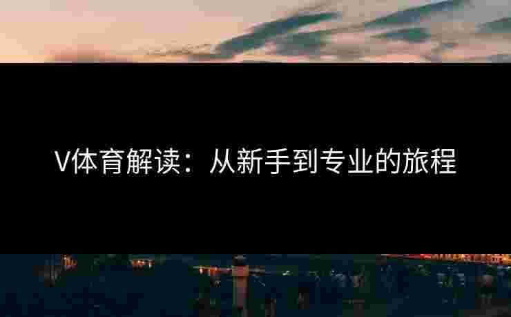 V体育解读：从新手到专业的旅程