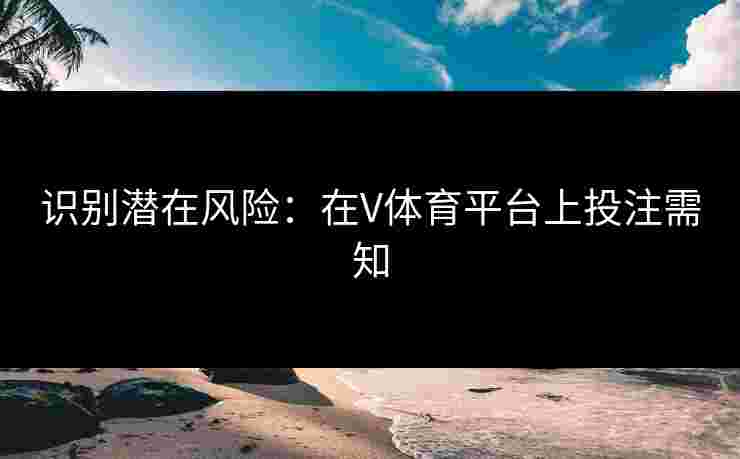 识别潜在风险：在V体育平台上投注需知